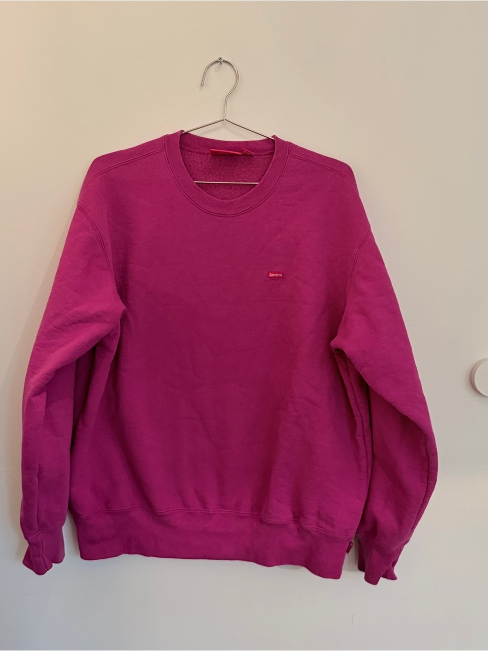 Supreme Magenta Crewneck Sweatshirt